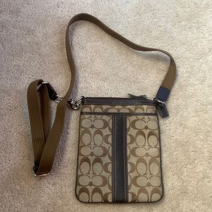 Brown Coach crossbody purse